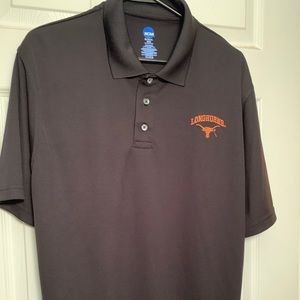 Black Texas Long Horn polo